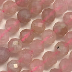 Rose Quartz Faceted Round Beads image 3