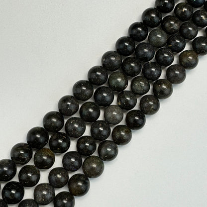 Black Opal Polished Round Beads image 0