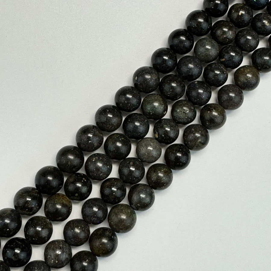 Black Opal Polished Round Beads image 0