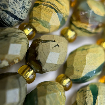 Chrome Chalcedony Faceted Barrel 8 Beads image 6
