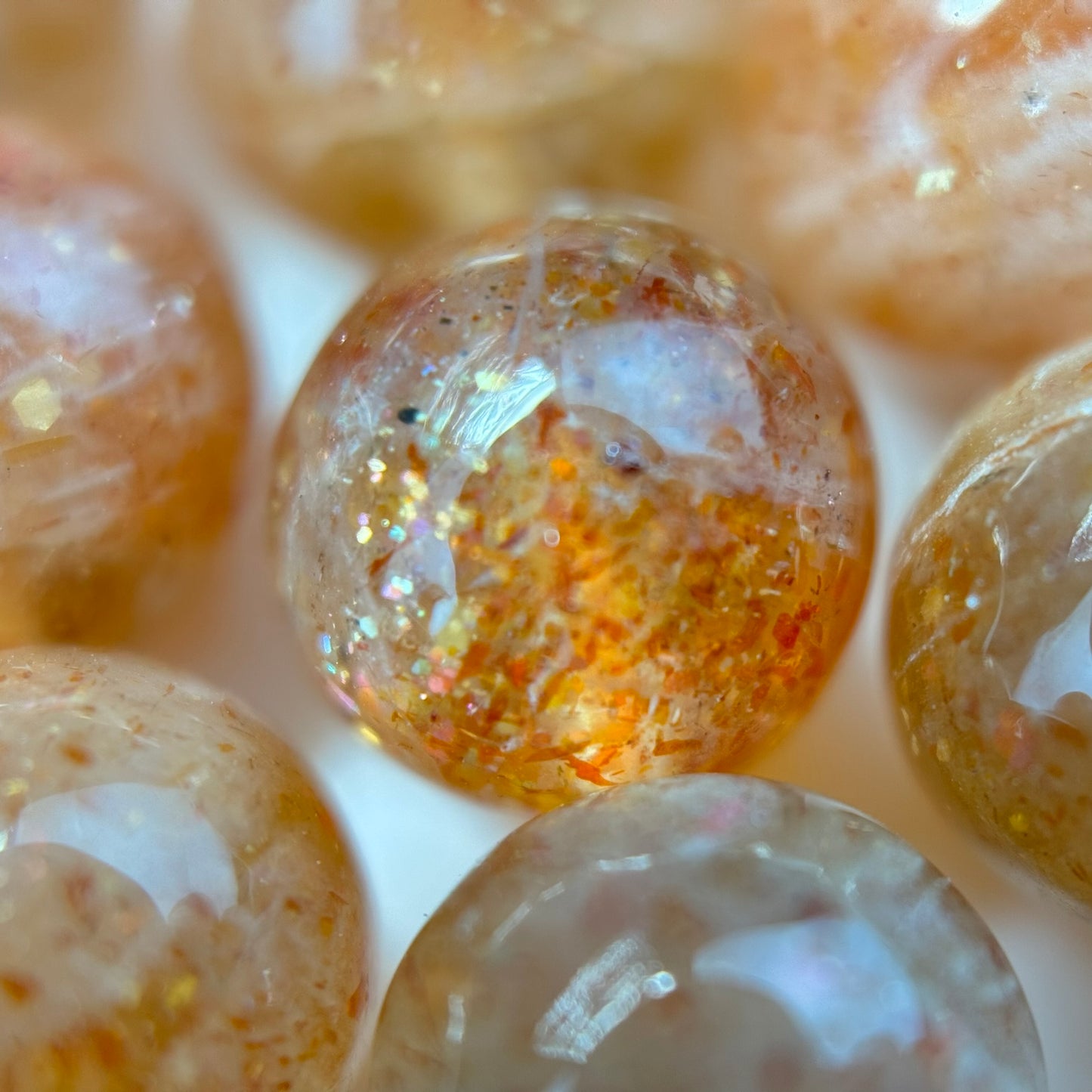 Sunstone A Quality Polished Round Beads image 4