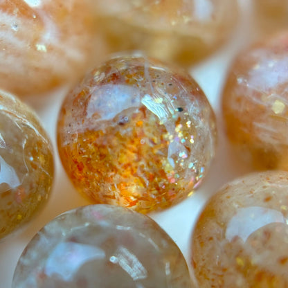 Sunstone A Quality Polished Round Beads image 4