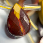 Mookaite Faceted Pear Shape Beads image 3