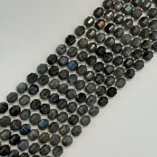 Faceted Labradorite Beads - Dodecahedron Beads (AA Quality)