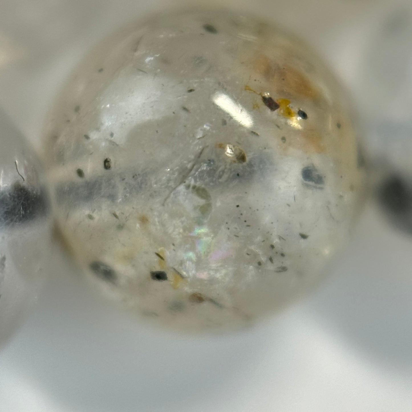 Space Mica Quartz Polished  Round Beads image 5