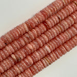 Rhodochrosite Rondelle Polished Beads image 5