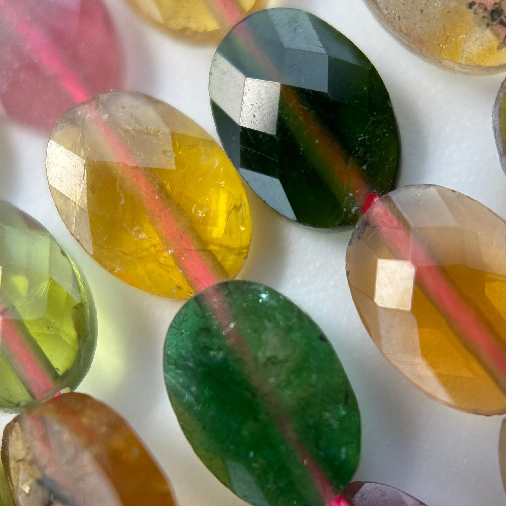 Tourmaline Faceted Oval Beads (AA Quality) image 4