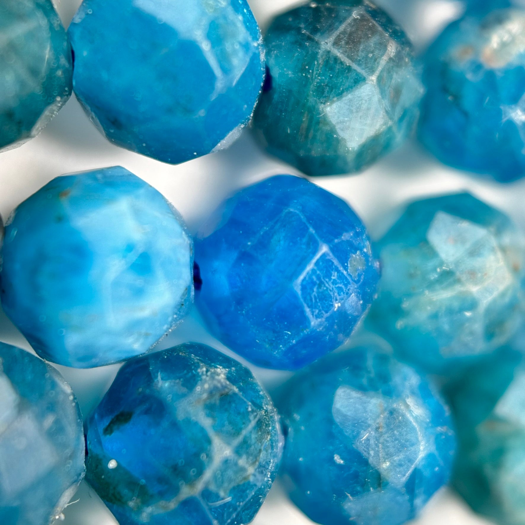 Apatite Faceted Round Beads image 2