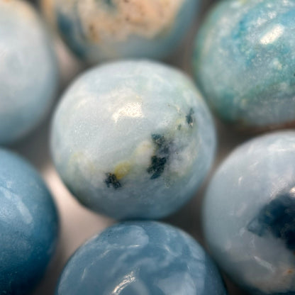 Blue Quartz Polished Round Beads image 6