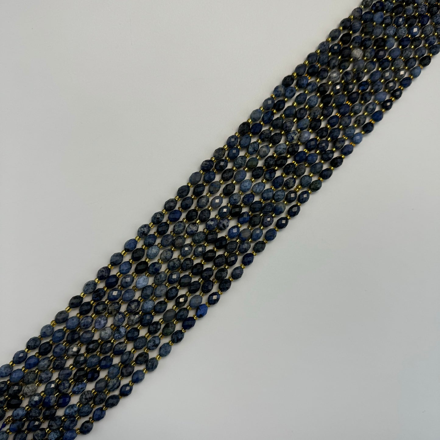 Dumortierite Faceted Barrel 8 Beads image 2