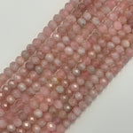Rose Quartz Faceted Rondelle Beads image 6
