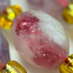 Pink Tourmaline Faceted Barrel 8 Beads image 2