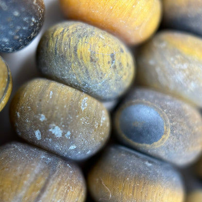Tiger's Eye Frosted Rondelle Beads image 4