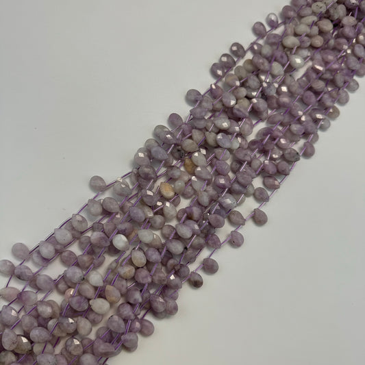Lavender Amethyst Pear Shape Beads