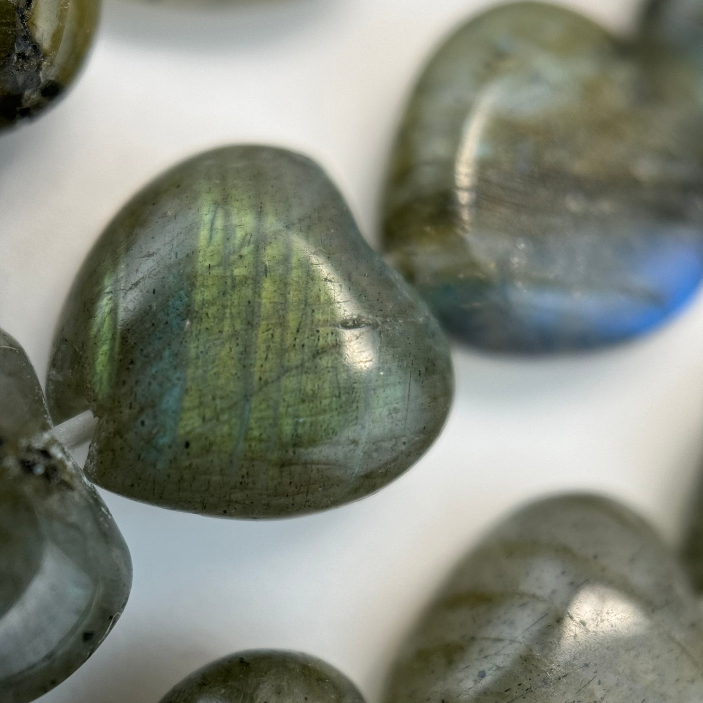 Labradorite Heart Beads image 3