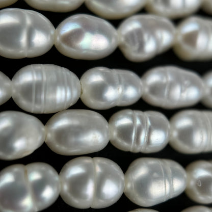 White and Pink Pearl  5.5x3.5mm image 5