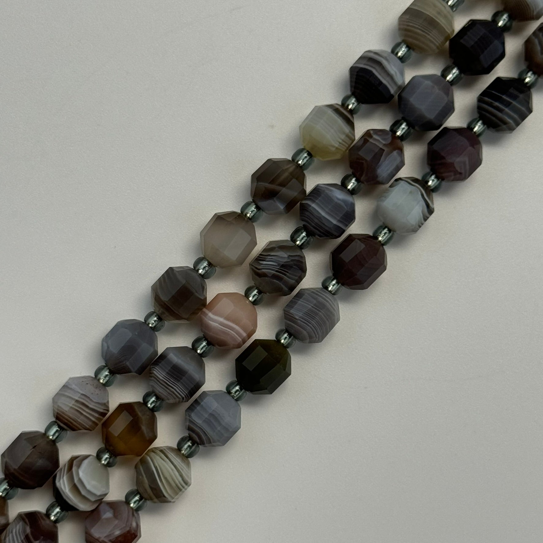 Botswana Agate Dodecahedron Beads image 3
