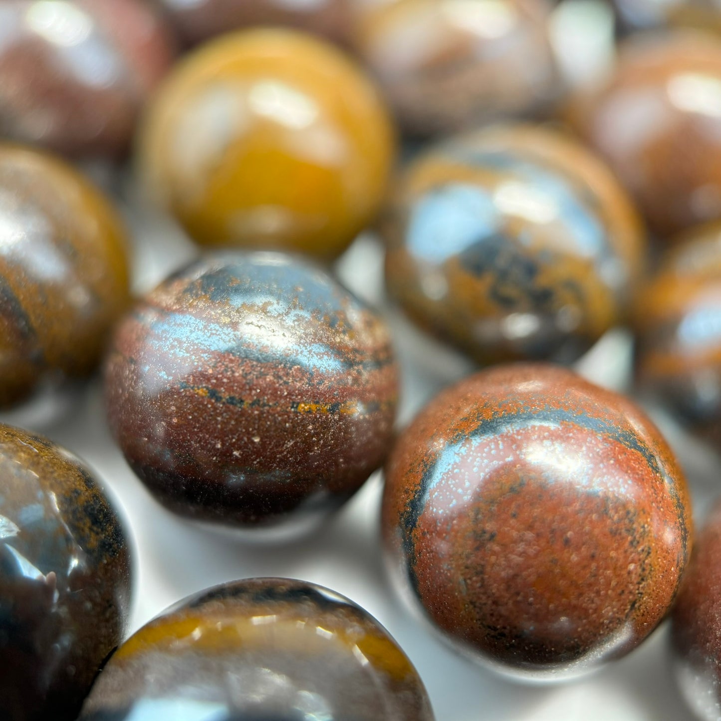 Tiger Iron Polished Round Beads image 8