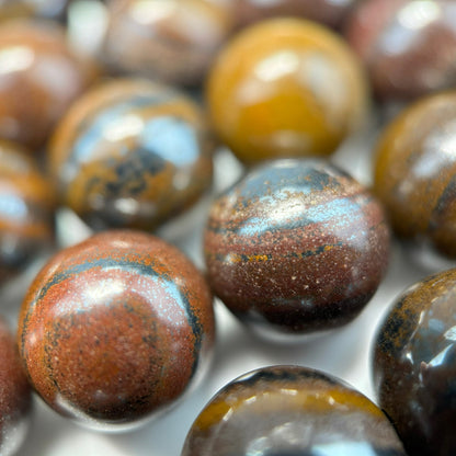 Tiger Iron Polished Round Beads image 8