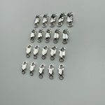 925 Sterling Silver Oblong Lobster Clasp Close Jump Ring (5/pkg) image 4