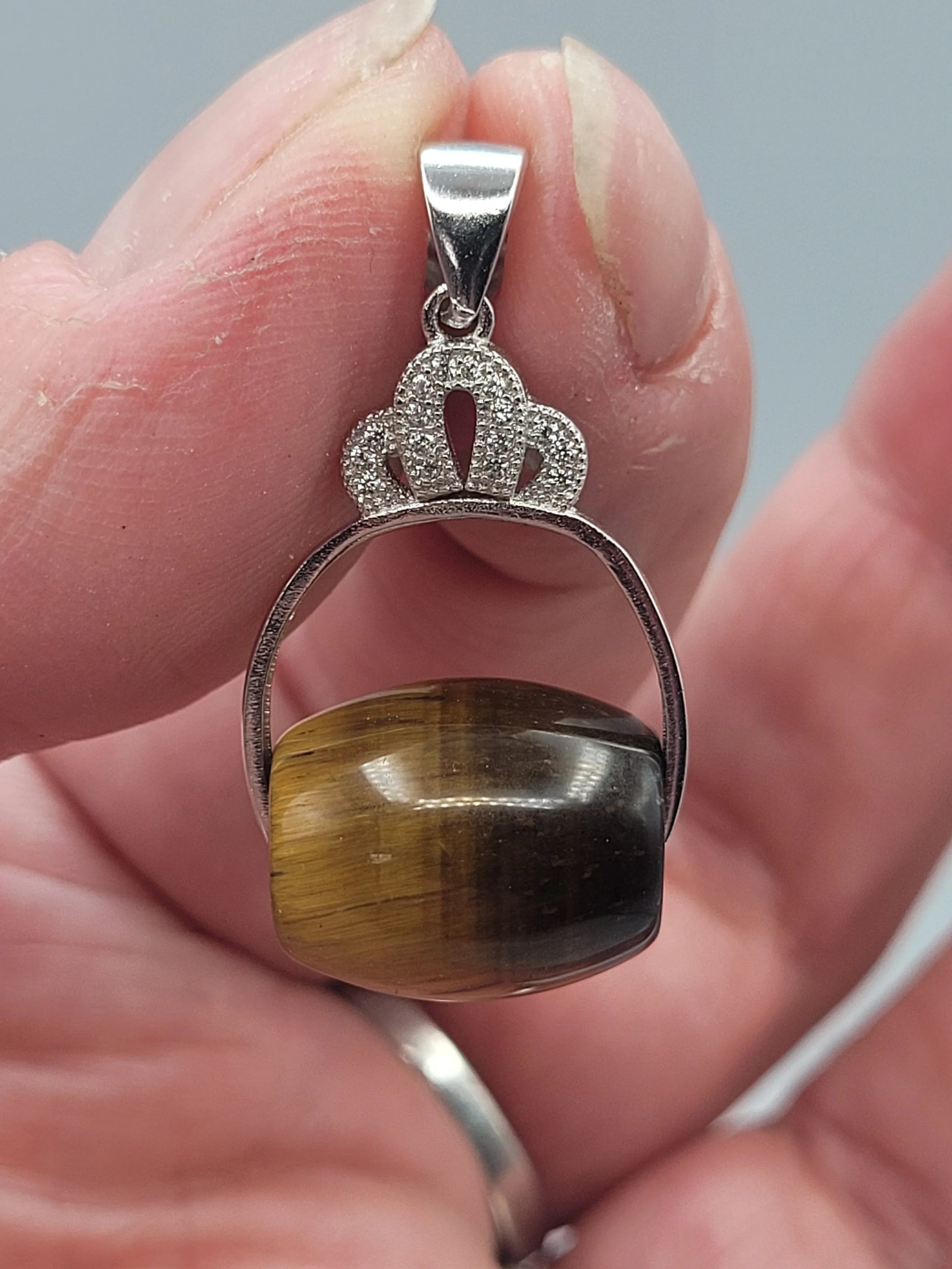 Crown Bail with Cubic Zirconia (3 sizes) image 3