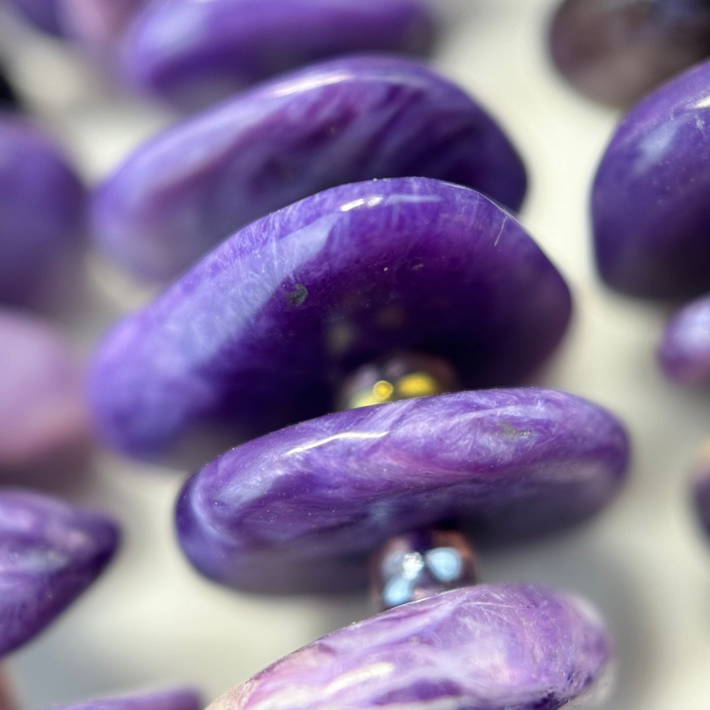 Charoite Blade Polished Beads image 2