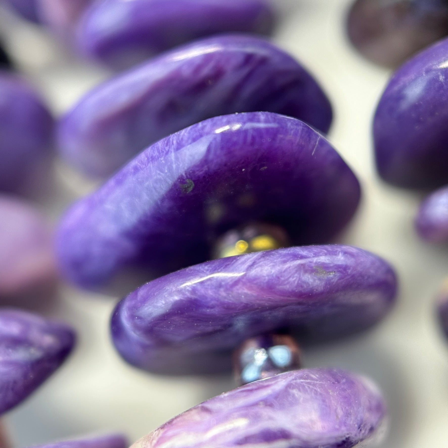 Charoite Blade Polished Beads image 2