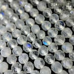 Rainbow Moonstone Faceted Round Beads - AAA Quality image 6