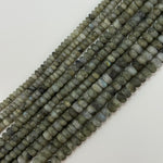 Labradorite Frosted Rondelle Beads image 5