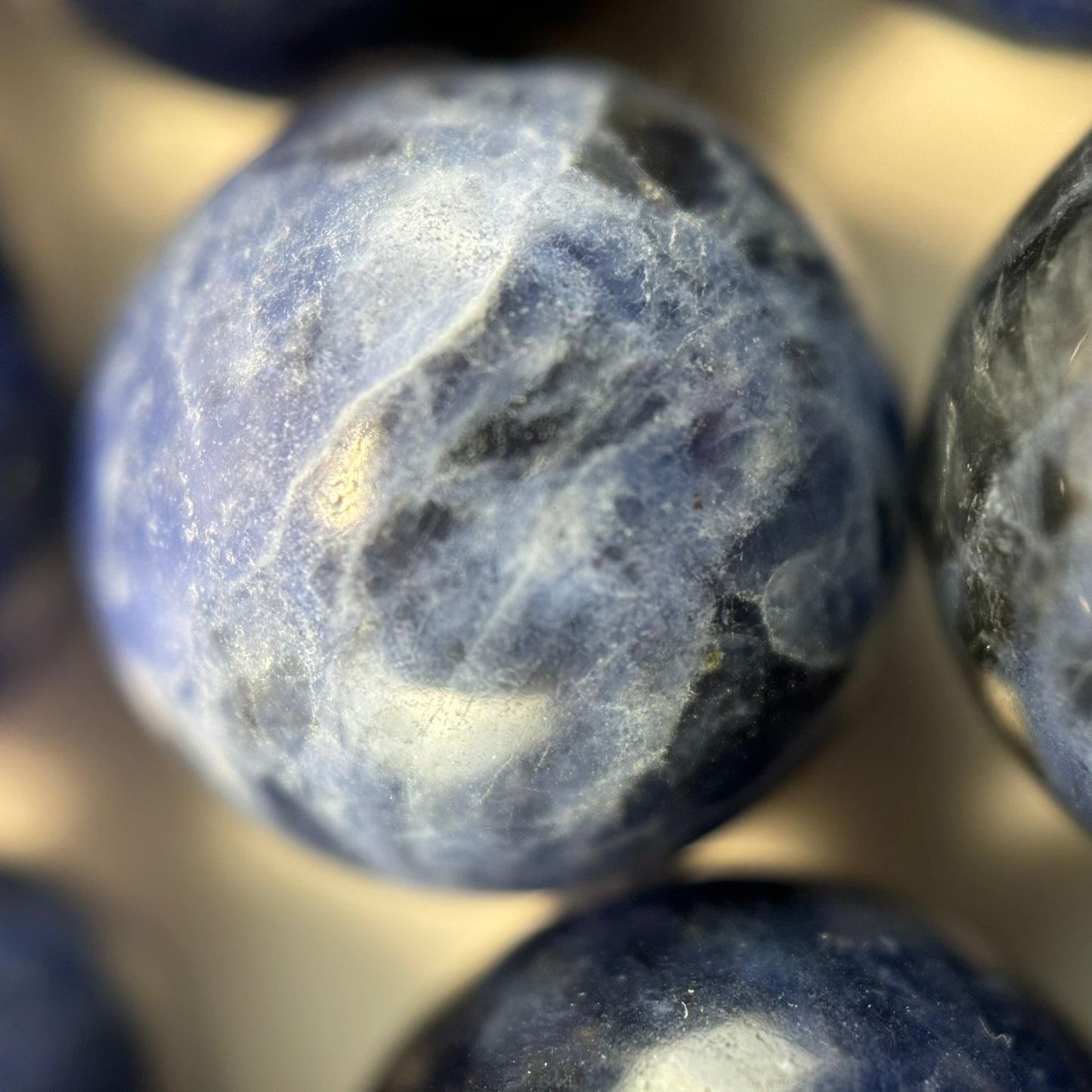 Sodalite Polished Round Beads image 2