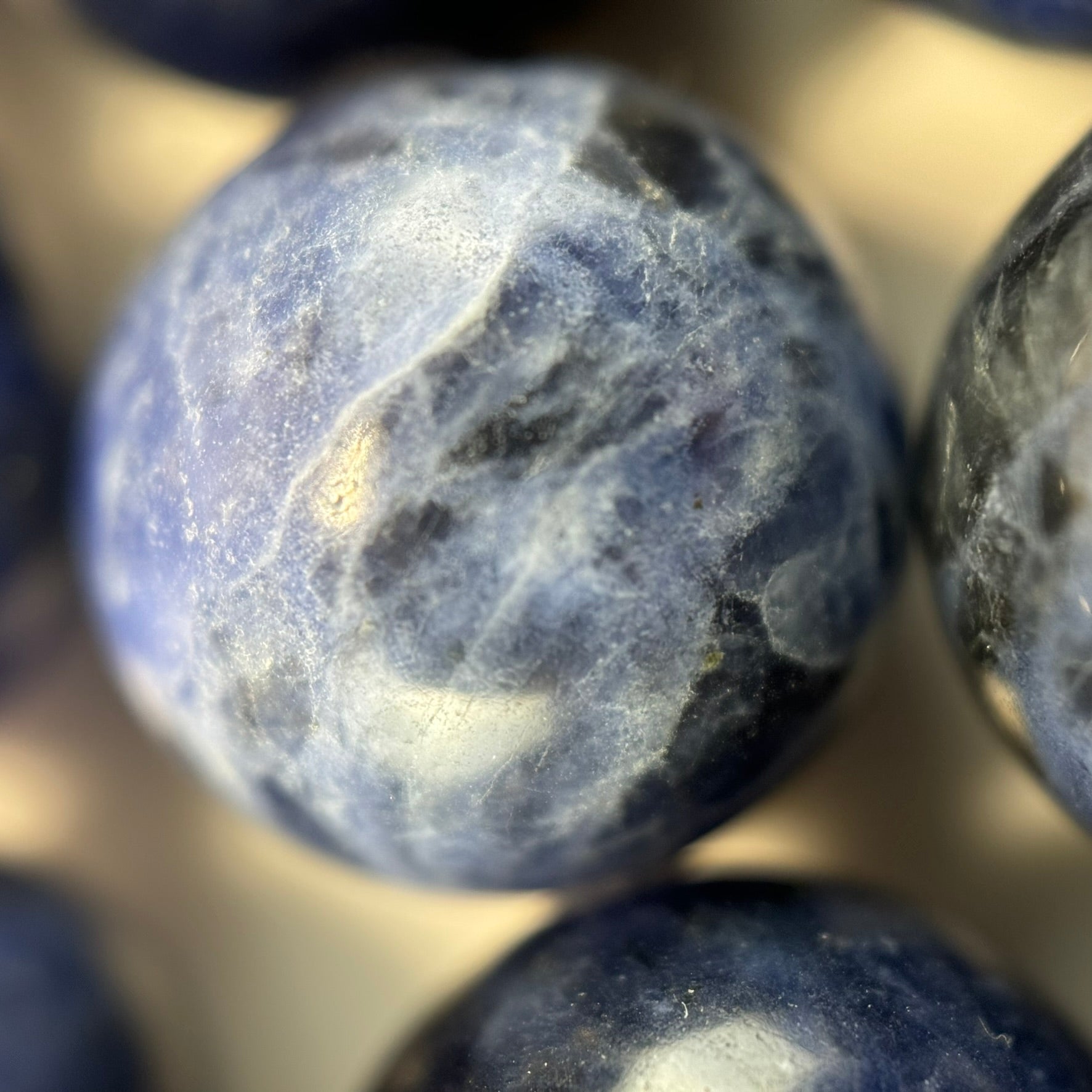 Sodalite Polished Round Beads image 2