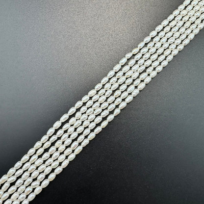 White Pearl  7.5mmx4.5mm - Perfect for Jewellery Crafting image 3
