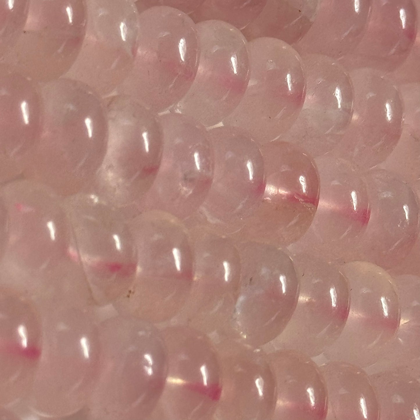 Rose Quartz Rondelle Polished Beads image 2