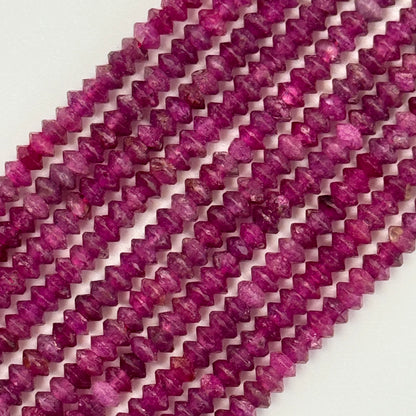 Glass Filled Ruby Space Ship Beads image 0