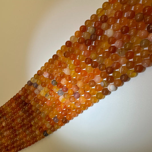 Carnelian Polished Round Beads image 0