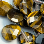 Tiger's Eye Faceted Pear Shape Beads image 4