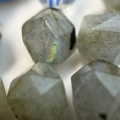 Labradorite Faceted Diamond Cut Beads image 12