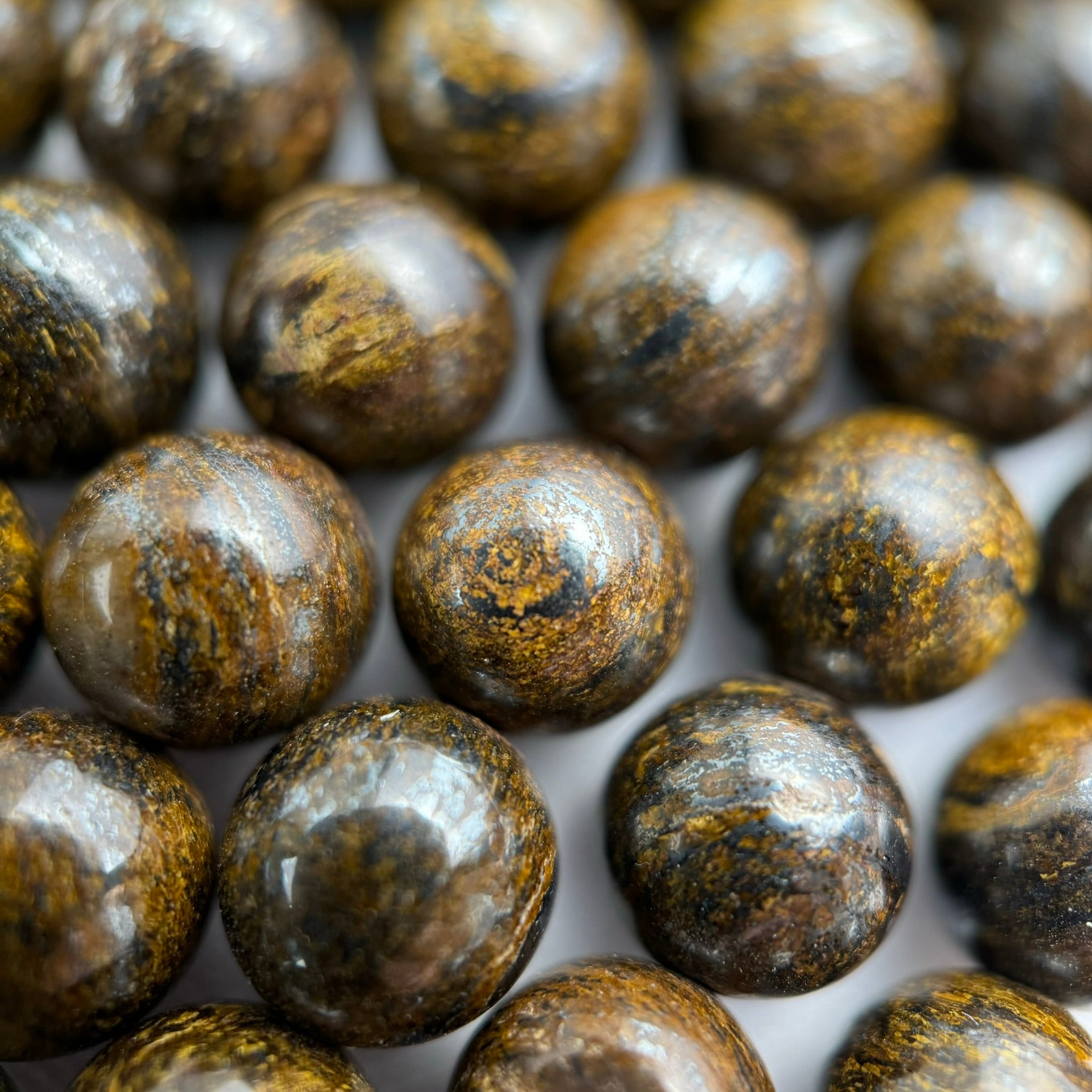 Bronzite Polished Round Beads image 5
