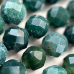 Bloodstone Faceted Round Beads image 1