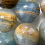 Blue Onyx Polished  Round Beads image 8