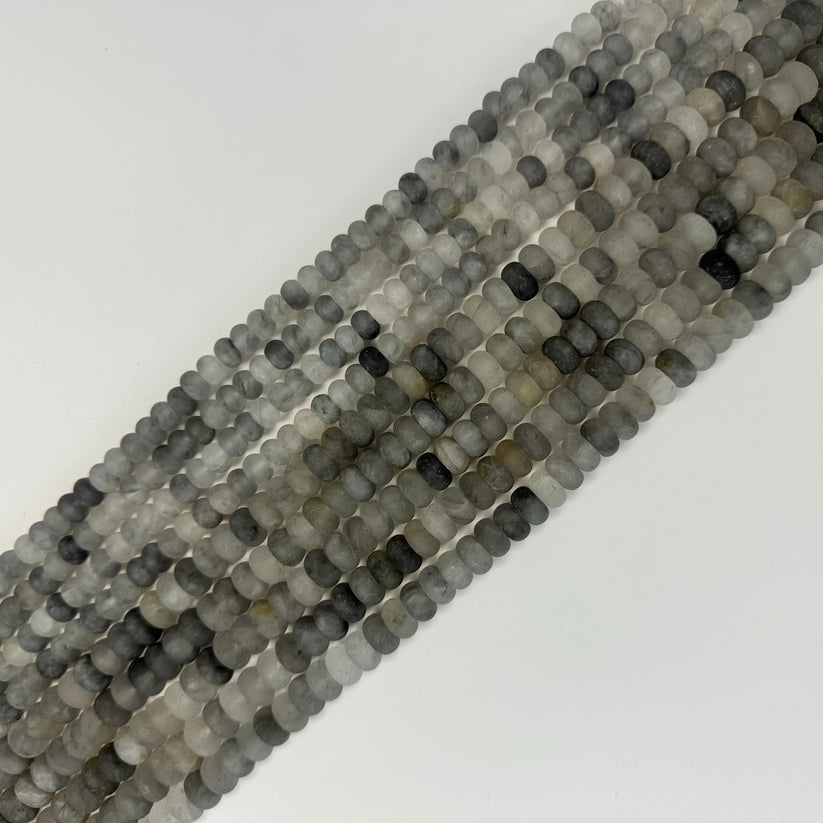 Frosted (Matte) Rondelle Stone Beads