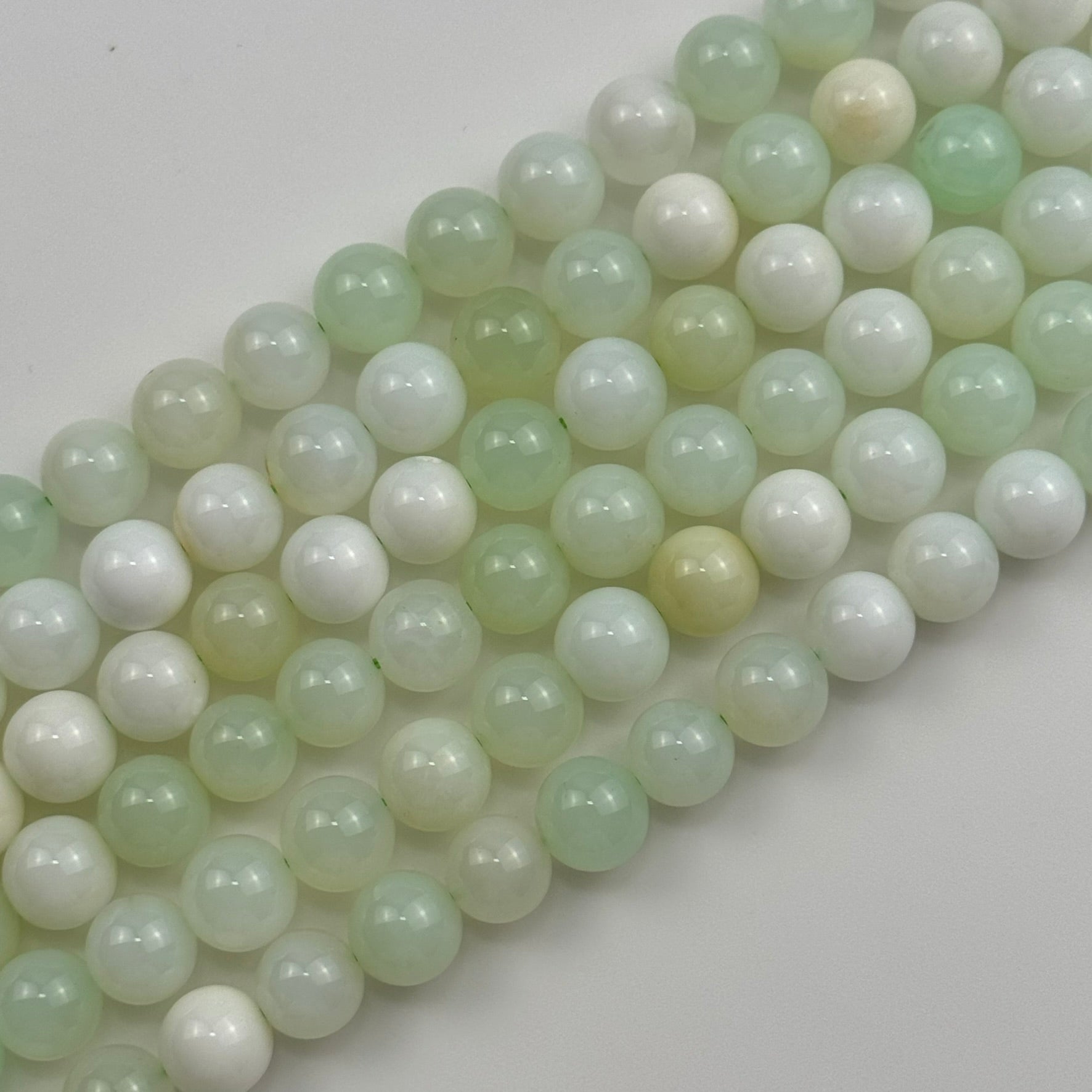 Green Opal Polished Round Beads image 2