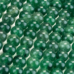 Green Strawberry Quartz Polished Round Beads image 5