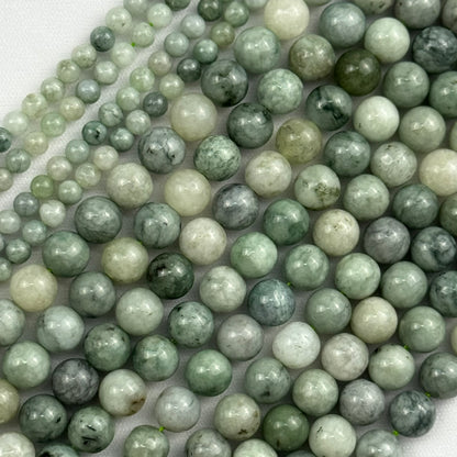 Burmese Green Jade Polished Round Beads image 2