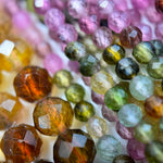 Multicolor Tourmaline Faceted Round Beads image 13