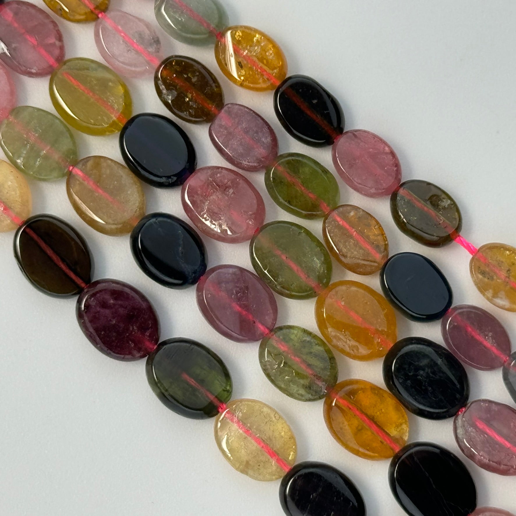 Tourmaline Faceted Oval Beads image 4