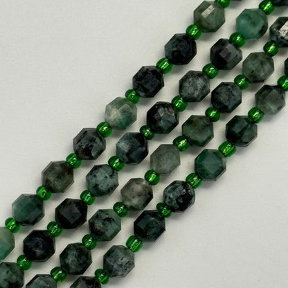 Emerald Dodecahedron Beads image 2