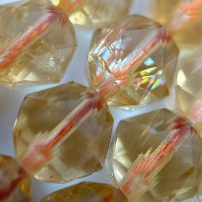 Citrine Diamond Cut Beads image 2