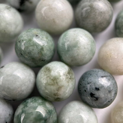 Burmese Green Jade Polished Round Beads image 5