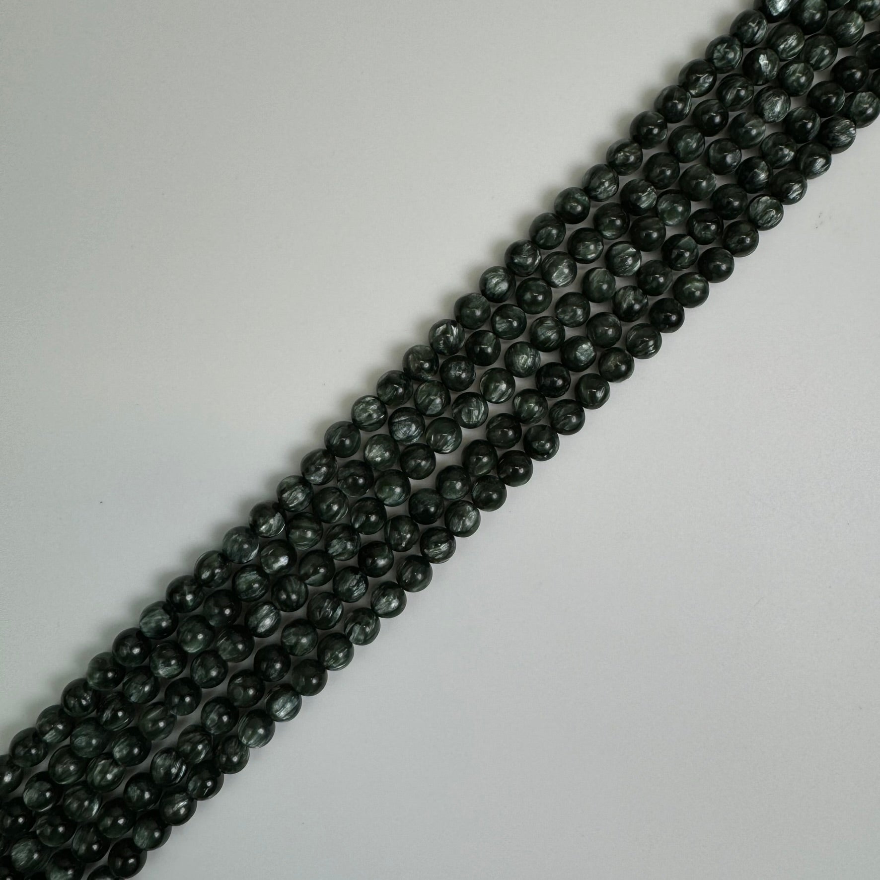 Seraphinite AAA Polished Round Beads image 4